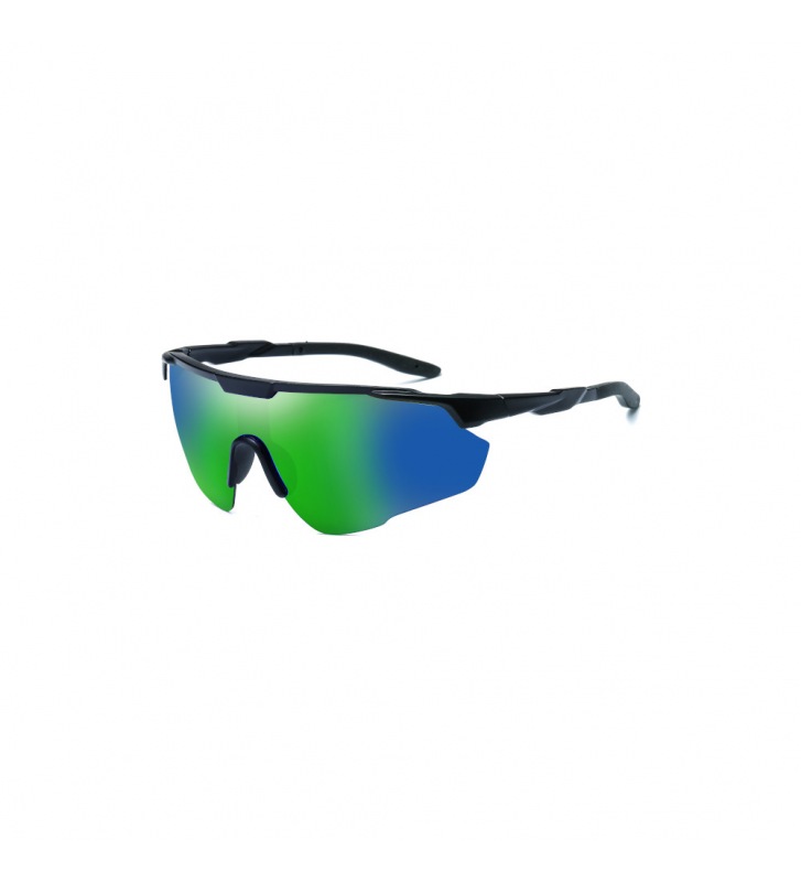 Occhiali da Sole Sportivi El Charro 503 Nero-Lenti Verdi Specchiate